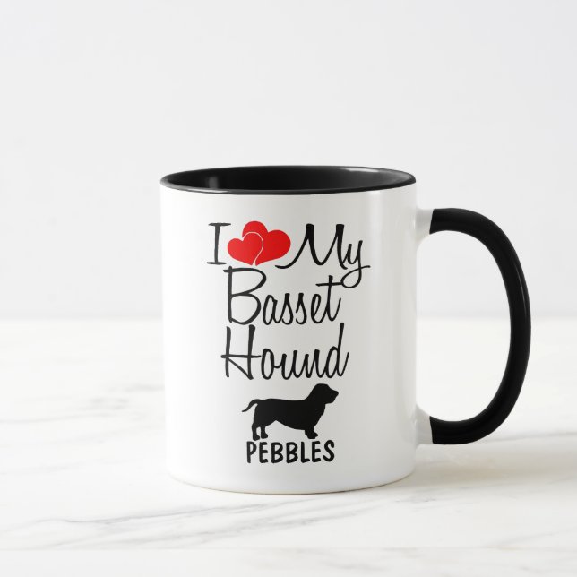 Benutzerdefiniert I-Liebe Tasse im Basisband (Rechts)