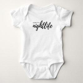 Benutzerdefiniert "I Liebe the Nightlife" mit dem  Baby Strampler