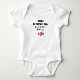 Benutzerdefiniert Ich liebe dich Papa Baby Strampler