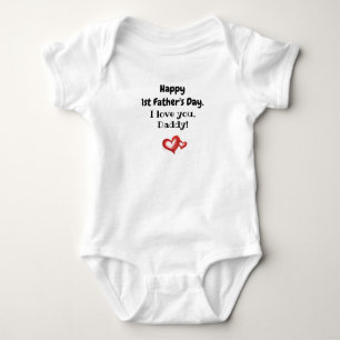 Benutzerdefiniert Ich liebe dich Papa Baby Strampler