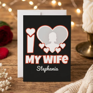 Benutzerdefiniert Ich liebe meine Frau – Name und Save The Date