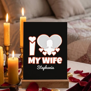 Benutzerdefiniert Ich liebe meine Frau – Name und Tischnummer