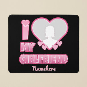 Benutzerdefiniert Ich liebe meine Freundin – Foto Mousepad