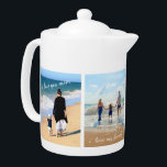 Benutzerdefiniert Ihr Foto Collage Teapot Geschenk<br><div class="desc">Teapots mit massgeschneiderten Foto Collage Family Liebe Personalisierter Text - Mutter / Vater / Kind / Eltern / Paar - Moderne maßgeschneiderte Fotos Einzigartiges Design - Spezielle Familie / Freunde oder Personal Teapot Geschenk - Fügen Sie Ihre Fotos / oder Text ! Wählen Sie Schriftart / Größe / Farbe! Ändern...</div>