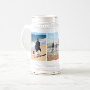Benutzerdefiniert Ihre Foto Collage und Text Ber S Bierglas