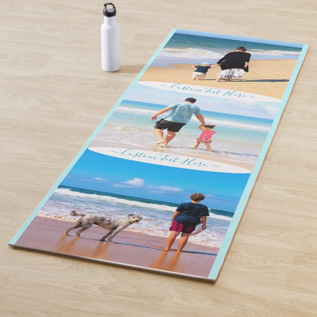 Benutzerdefiniert Ihren Foto Collage Text Yoga Mat Yogamatte (Beispiel)