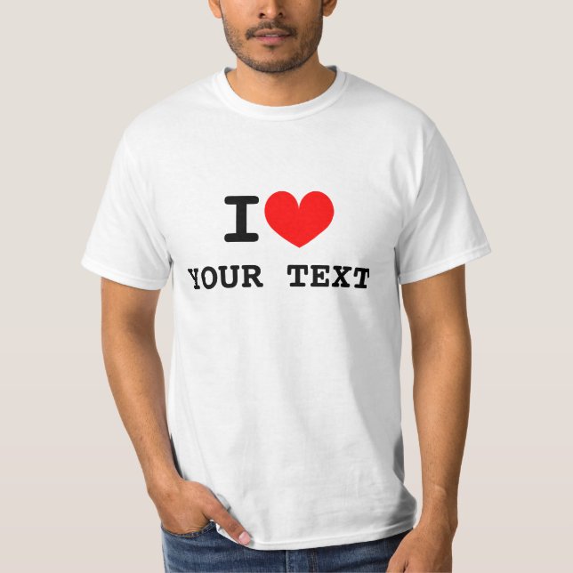 Benutzerdefiniert im Herztext in Shirts | Machen S (Vorderseite)