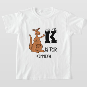 Benutzerdefiniert ist K für Kangaroo T-Shirt