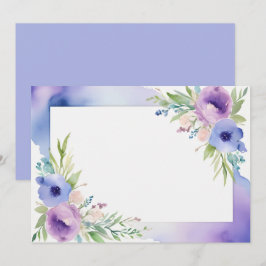 Benutzerdefiniert Leer Lila Blau Save The Date