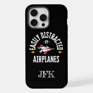Benutzerdefiniert, Leicht ablenkbar durch Flugzeug iPhone 15 Pro Max Hülle