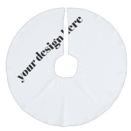 Benutzerdefiniert Leinenimitat Weihnachtsbaumdecke