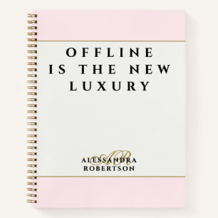 Benutzerdefiniert Lustig Inspirierend Pastell Rosa Notizbuch
