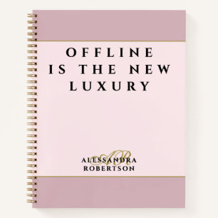 Benutzerdefiniert Lustig Inspirierend Pastellrosa Notizbuch
