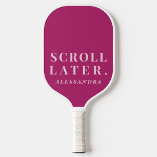 Benutzerdefiniert Lustig Minimalistisch Heiß Rosa Pickleball Schläger