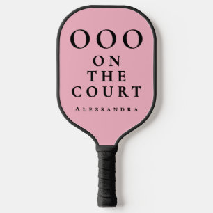 Benutzerdefiniert Lustig Pfingstrose Rosa Schwarz  Pickleball Schläger