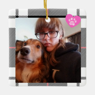 Benutzerdefiniert Mein Bestie hat vier Pfoten Weih Keramikornament