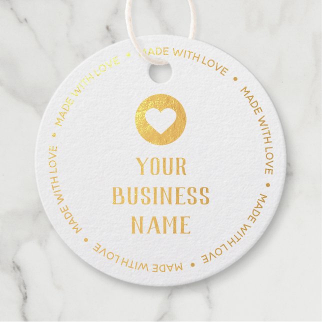 Benutzerdefiniert mit Liebe-Tags Geschenkanhänger (Vorderseite)