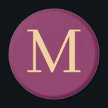 Benutzerdefiniert mit Monogramm Magnet<br><div class="desc">Mit Monogramm Magnet mit eleganten Farben Jetzt anpassen. Klicken Sie auf die Schaltfläche Anpassen,  um Ihren ersten Anlauf hinzuzufügen</div>