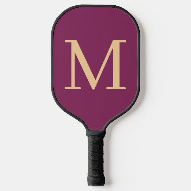 Benutzerdefiniert mit Monogramm Pickleball Schläger (Vorderseite)