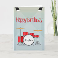 Benutzerdefiniert mit Name Drum Set mit Spotlights
