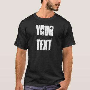Benutzerdefiniert Modern Trendig Abgenutzt Text El T-Shirt