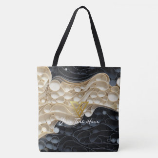 Benutzerdefiniert: Monochrom-Whirl-Tasche