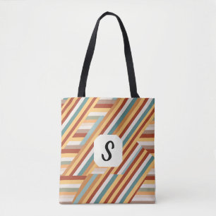 Benutzerdefiniert Monogram Modern Retro 70er Geome