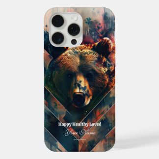 Benutzerdefiniert: Mystic Forest Bear iPhone 15 Pr Pro Max Hülle