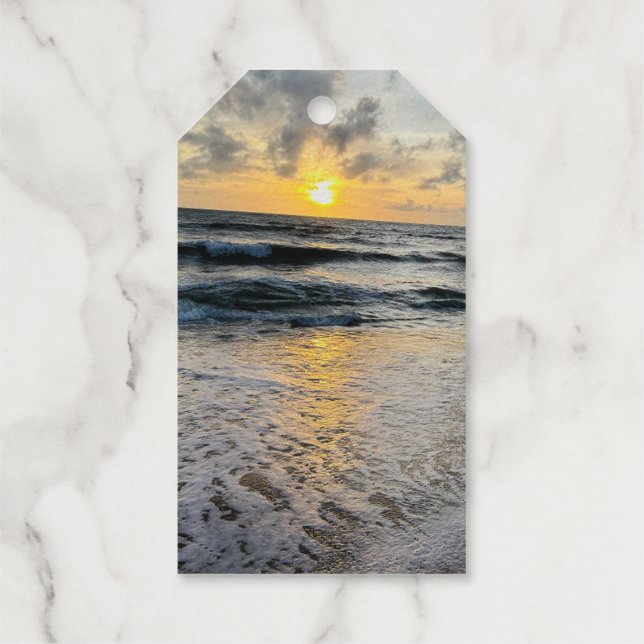 Benutzerdefiniert Niedlich zwei Foto doppelseitige Geschenkanhänger (Rückseite)