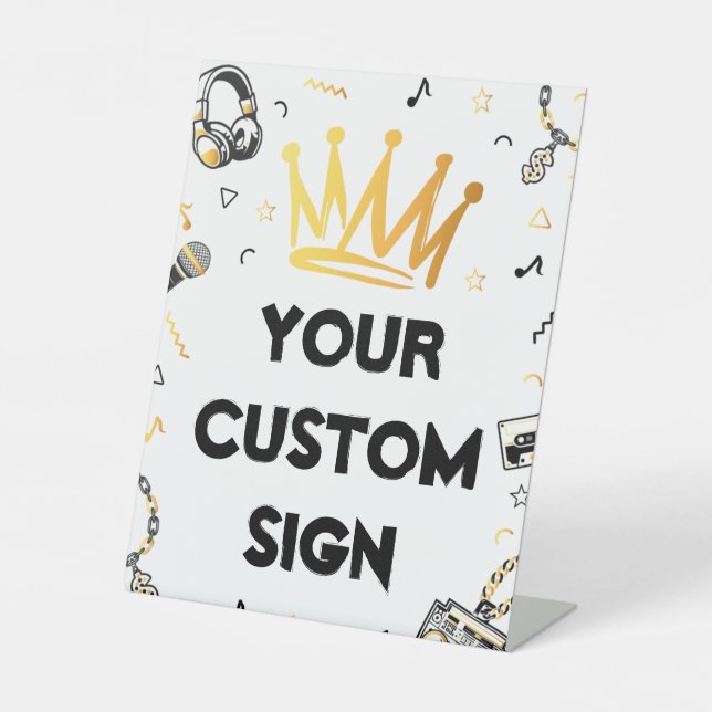 Benutzerdefiniert notorisches Ein-Party-Zeichen, d Sockelschild (Vorderseite)