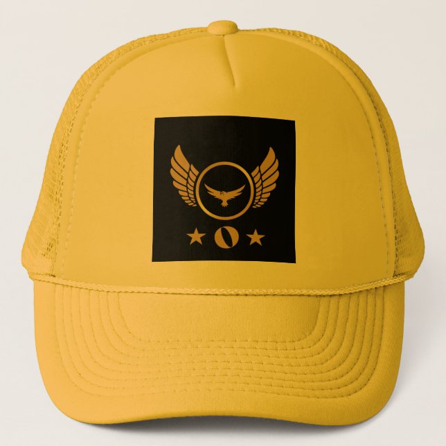Benutzerdefiniert O Anfangsbuchstabe, gelb Farbe g Truckerkappe (Vorderseite)