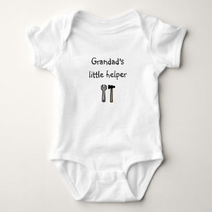 Benutzerdefiniert Opa's Kleiner Helfer Baby Stramp Strampler
