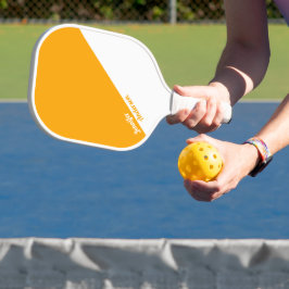 Benutzerdefiniert Orange und Weiß Pickleball Schläger