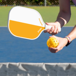 Benutzerdefiniert Orange und Weiß Pickleball Schläger