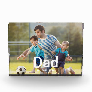 Benutzerdefiniert Papa gegründet Fotoblock