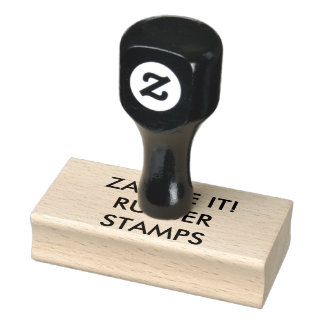 Benutzerdefiniert Personalisiert 1,5" x 3" Holzkau Gummistempel