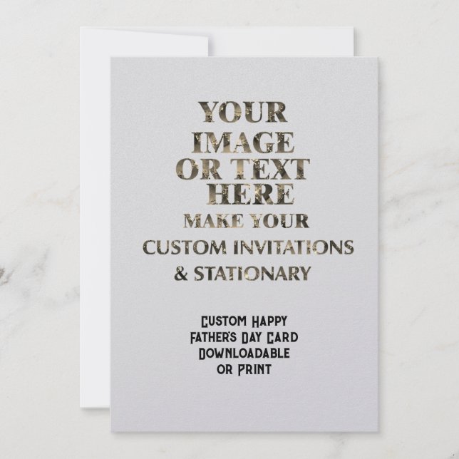 Benutzerdefiniert Personalisierte Vatertagskarte e Einladung (Vorderseite)