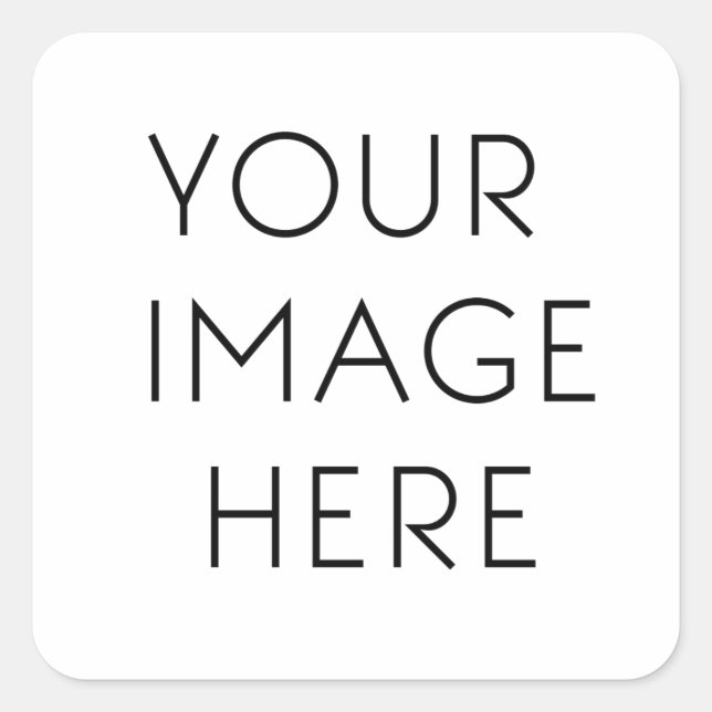 Benutzerdefiniert Quadratischer Aufkleber (Vorderseite)