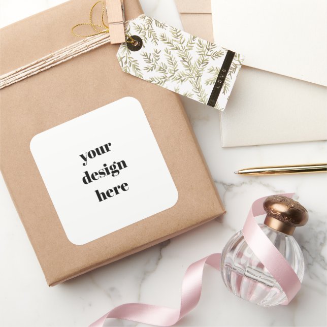 Benutzerdefiniert Quadratischer Aufkleber (Schenken)