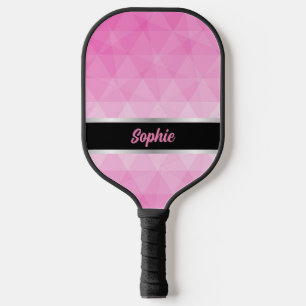 Benutzerdefiniert Rosa und Schwarz Personalisiert Pickleball Schläger