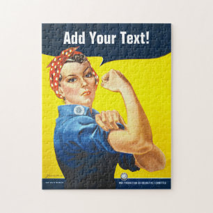 Benutzerdefiniert: Rosie the Riveter, "Wir schaffe Puzzle