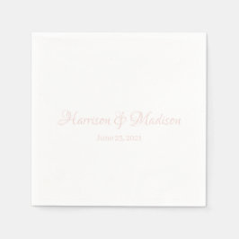 Benutzerdefiniert rot rosa Skript Couple Name Datu Serviette