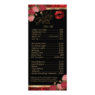 Benutzerdefiniert - Rote Rosen Lippen Glitzer - Sc Werbekarte