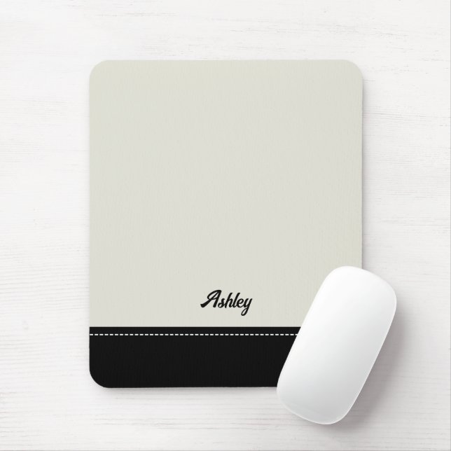 Benutzerdefiniert schwarzes beiges personalisierte mousepad (Mit Mouse)
