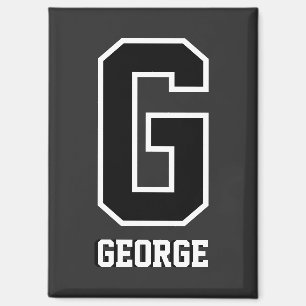 Benutzerdefiniert Schwarzweiß-Personalisierte Mono Magnet