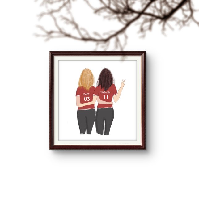 Benutzerdefiniert, Sport, Spieler, beste Freunde, Poster (Von Creator hochgeladen)