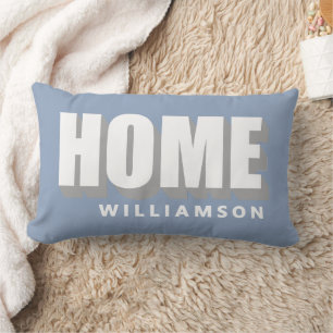 Benutzerdefiniert Staubig Blau Grau Weiß Zuhause M Lendenkissen