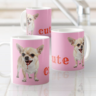 Benutzerdefiniert Süßer Chihuahua Aggro Gemein Bis Kaffeetasse