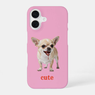 Benutzerdefiniert Süßer Chihuahua Aggro Gemeiner B iPhone 16 Hülle