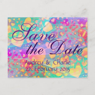 Benutzerdefiniert Text, Zeichen, Bild und Hintergr Ankündigungspostkarte